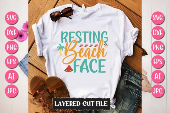 Download Resting Beach Face Svg Cut File - Resting beach face svg cut file Collection